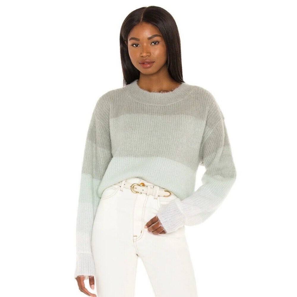 Free People Wool Blend Sweater Size Small Autumn Sky Pullover Green Womens G13-5
